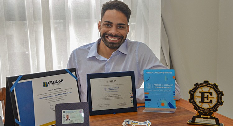 Bolsa Universidade ajuda estudante a concluir Engenharia e conquistar reconhecimento inédito do CREA