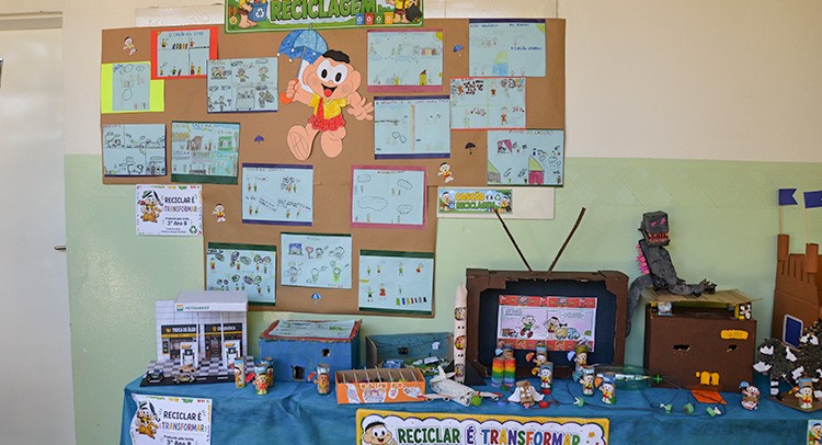 EMEB ‘Profª. Maria Brizabela’ reabre Sala de Leitura com homenagem a Maurício de Sousa
