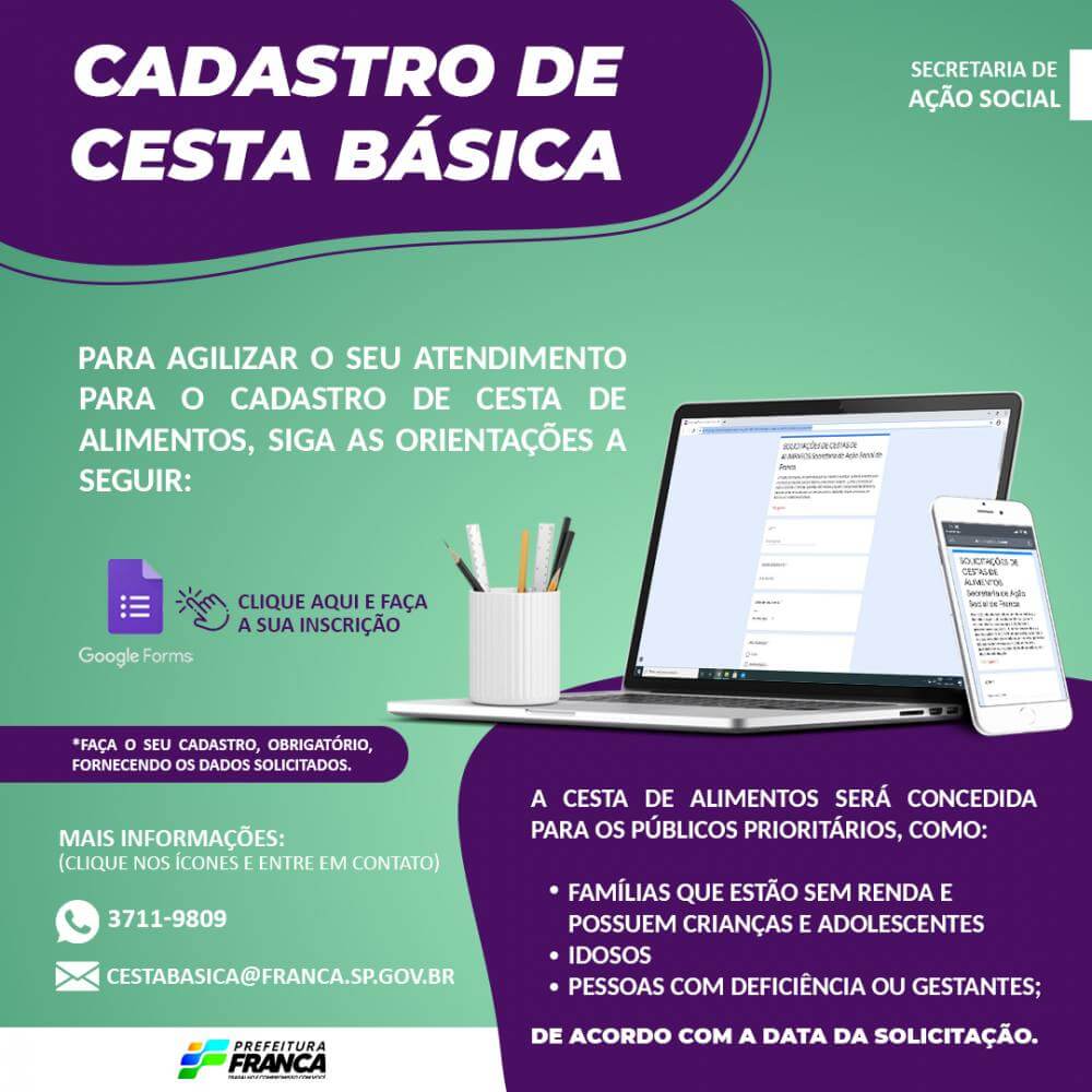 Ação Social orienta sobre cadastro de cestas básicas e alerta para fake news