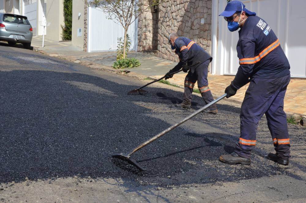 Emdef mantém reparos com remendo asfáltico