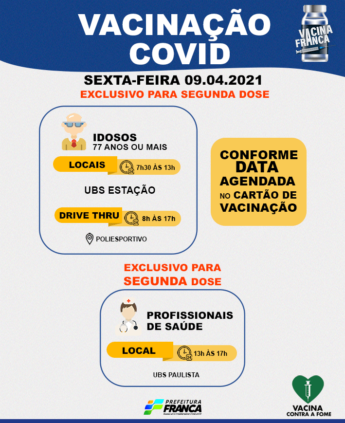 Saúde mantém segunda dose de vacinas