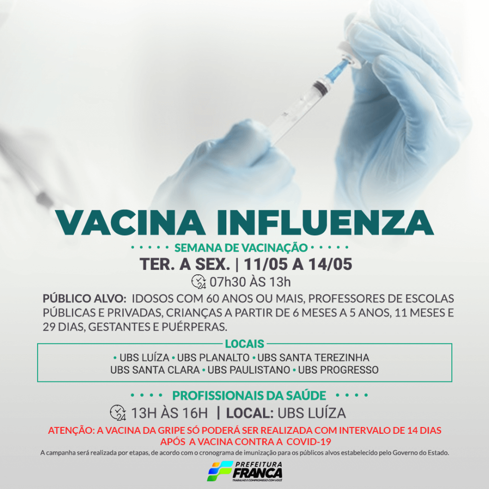 Vacinação contra Gripe Influenza