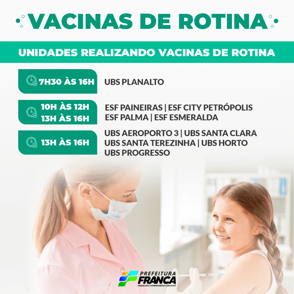 Vacina Contra Influenza e vacinas de rotina