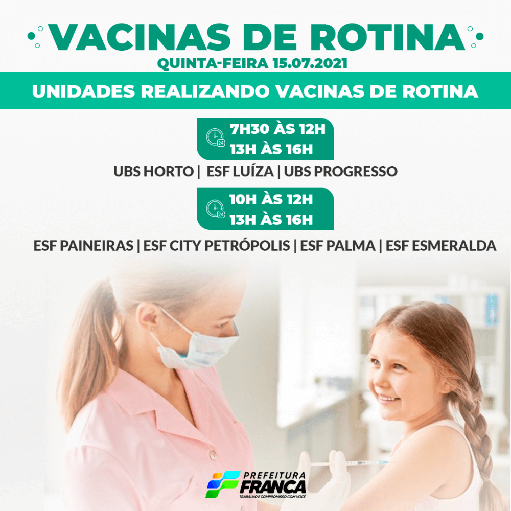 Vacina Influenza e vacinas de rotina