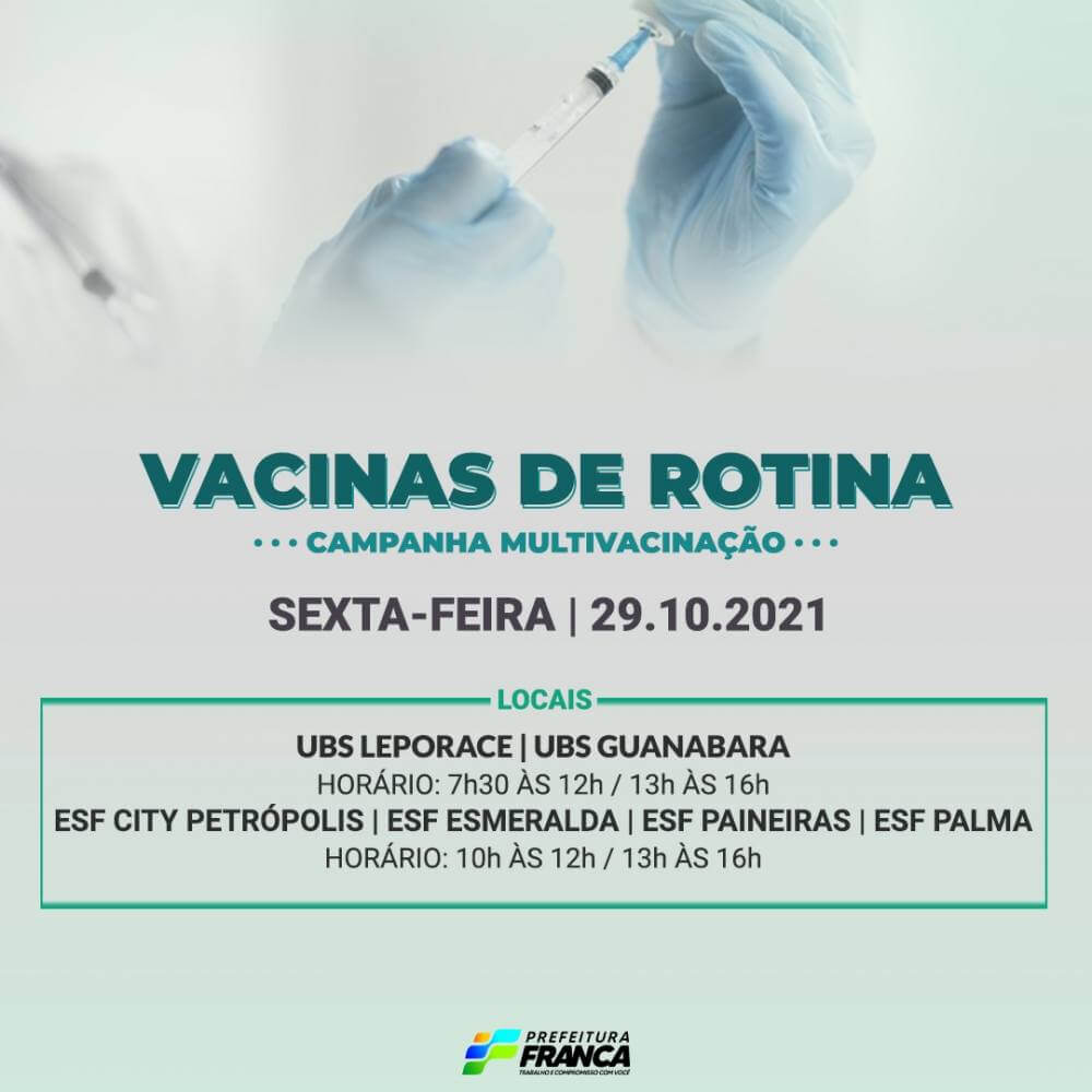Campanha Nacional de Multivacinação (Vacinas de Rotina)