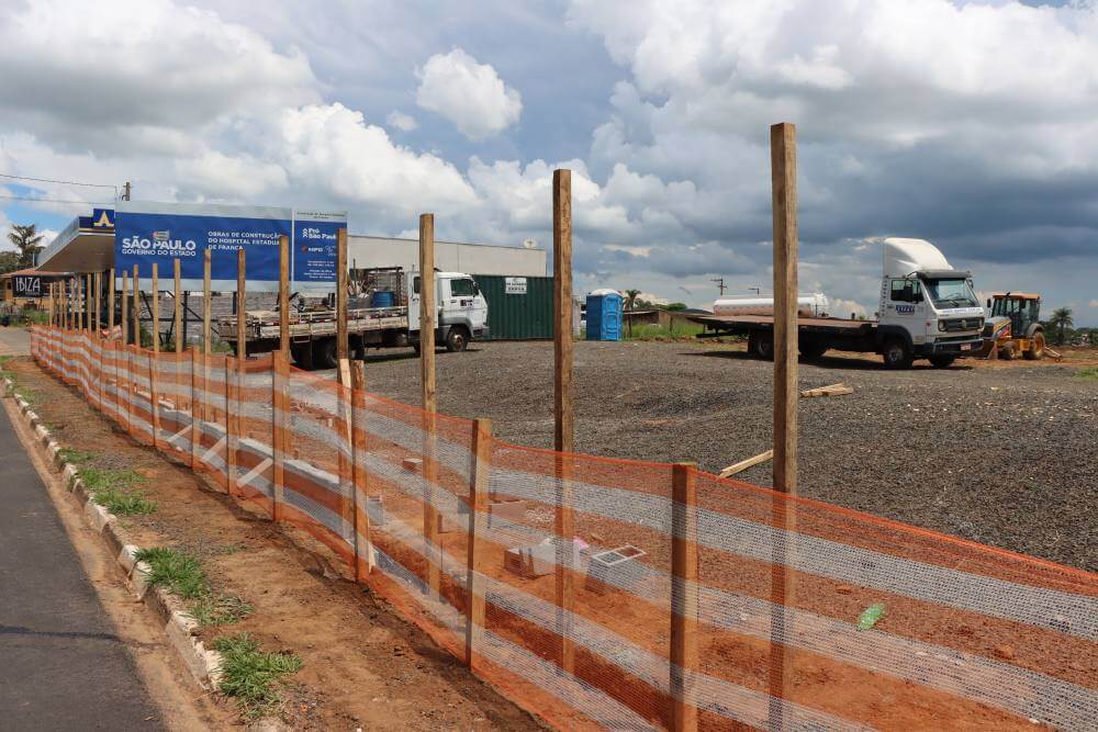 Canteiro de obras já está instalado em local onde será Hospital Estadual de Franca