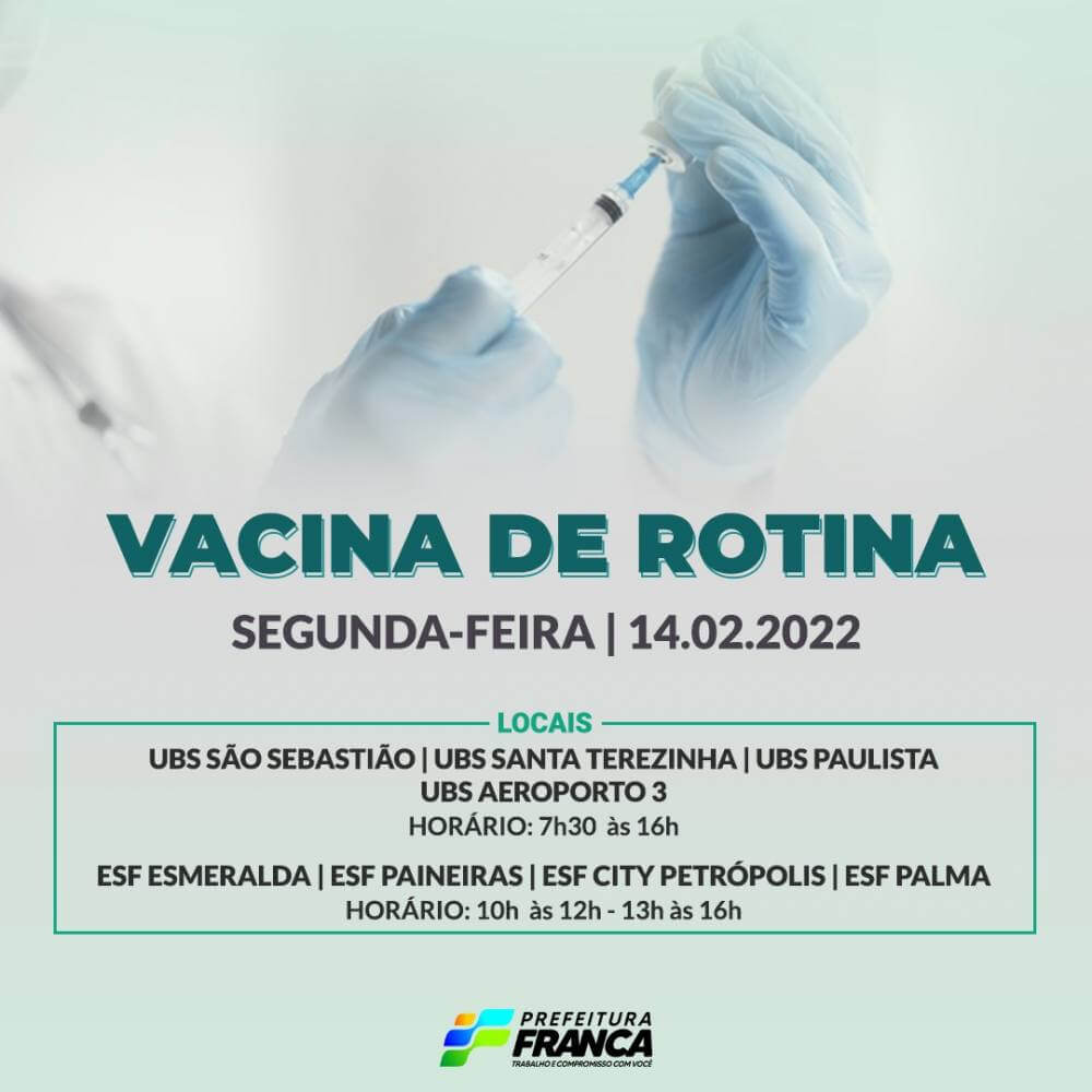 Campanha Nacional de Multivacinação (Vacinas de Rotina)
