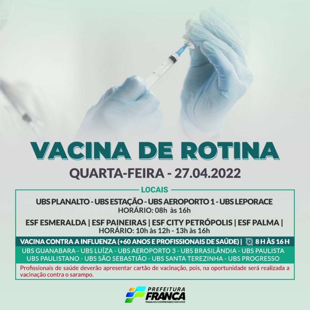 Campanha de Multivacinação (Vacinas de Rotina)