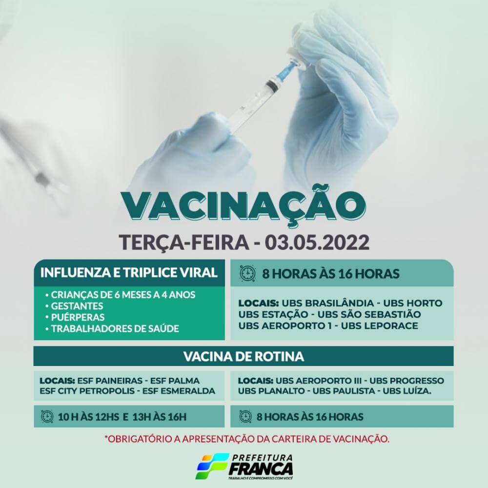Campanha de Multivacinação (Vacinas de Rotina e Influenza)