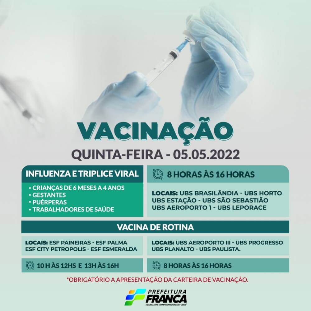 Campanha de Multivacinação (Vacinas de Rotina , Influenza e Tríplice Viral)