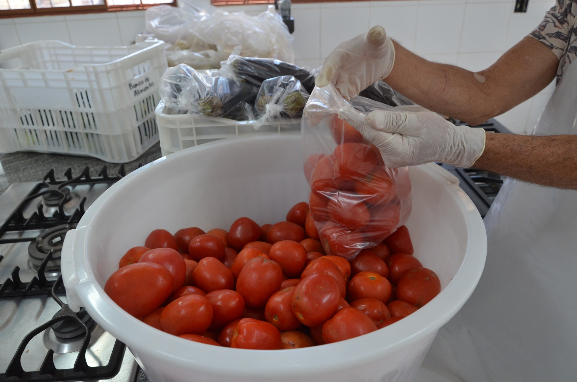 Banco de Alimentos recebe quase 1 tonelada de doações por semana