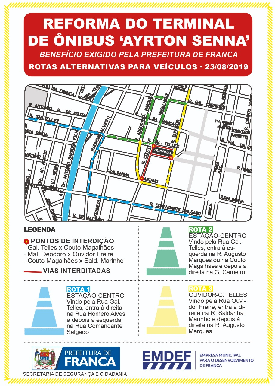 Obras no Terminal de Ônibus terão início nesta sexta-feira