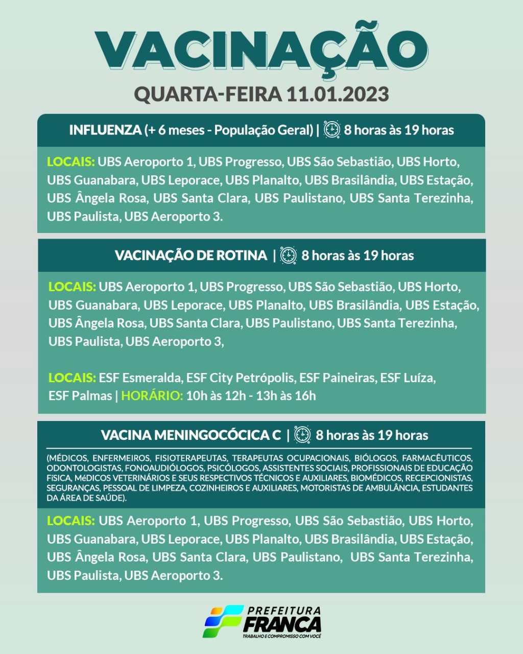 Vacinas de Rotina