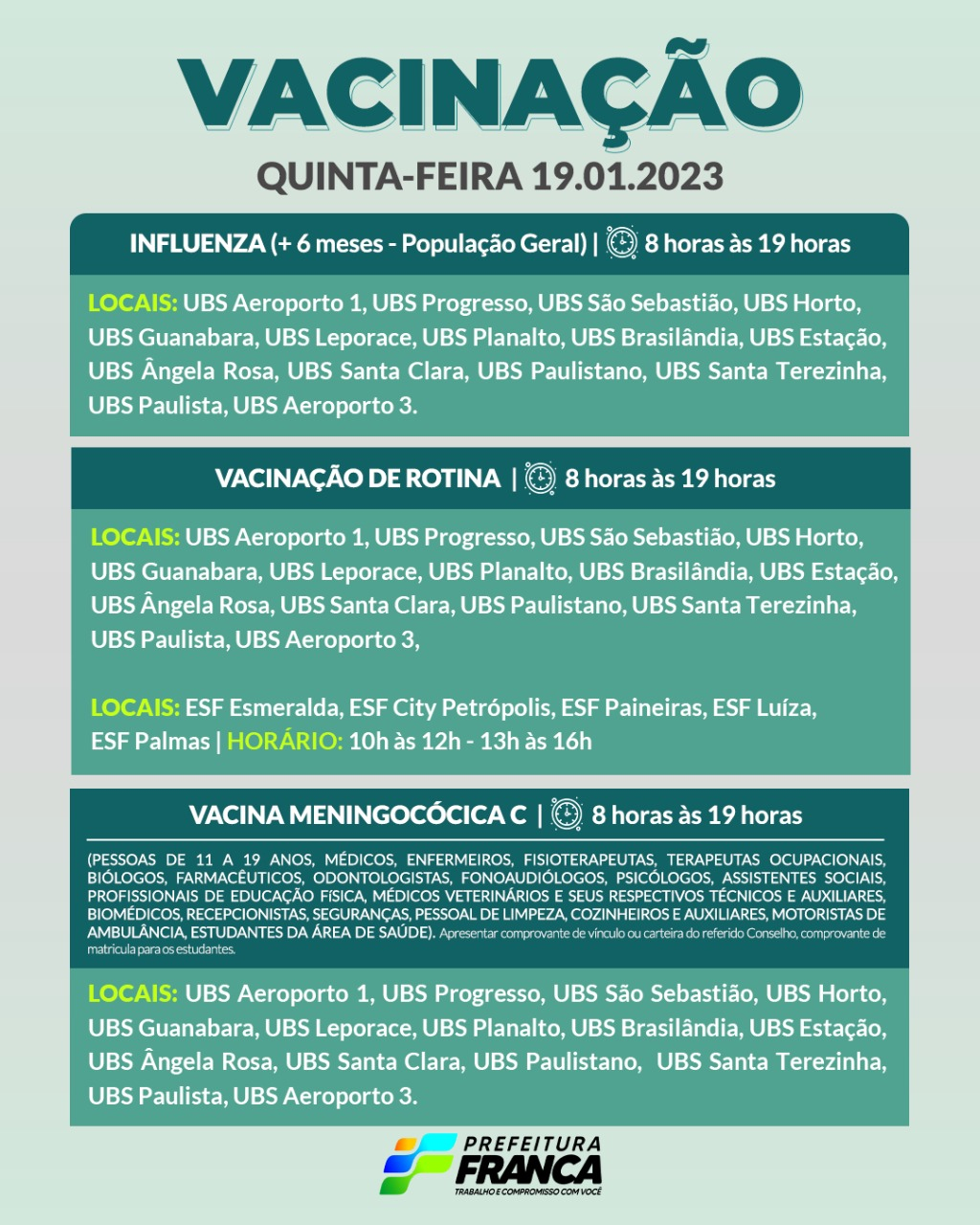 Vacinas de Rotina
