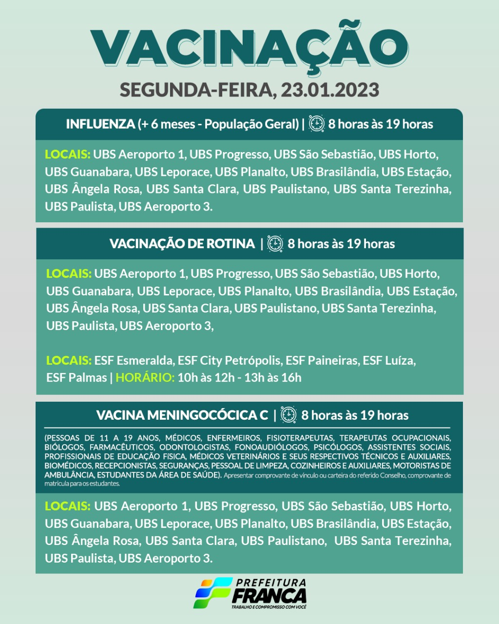 Vacinas de Rotina