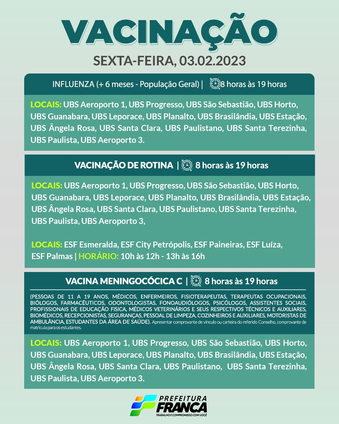 Vacinas de Rotina