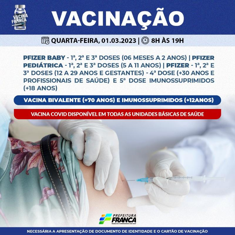 Saúde inicia cadastro para sobra técnica da vacina Bivalente