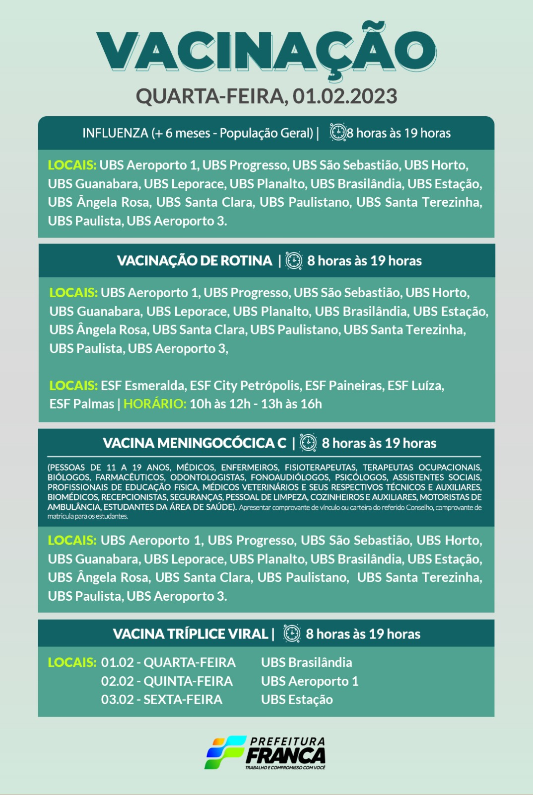Vacinas de Rotina