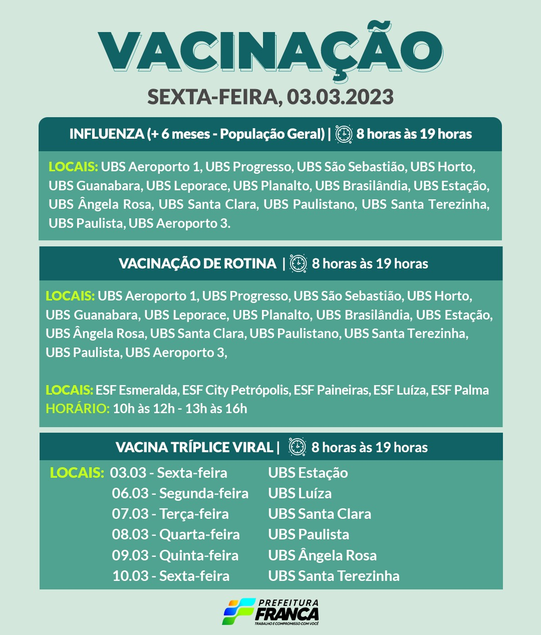 Vacinas de Rotina
