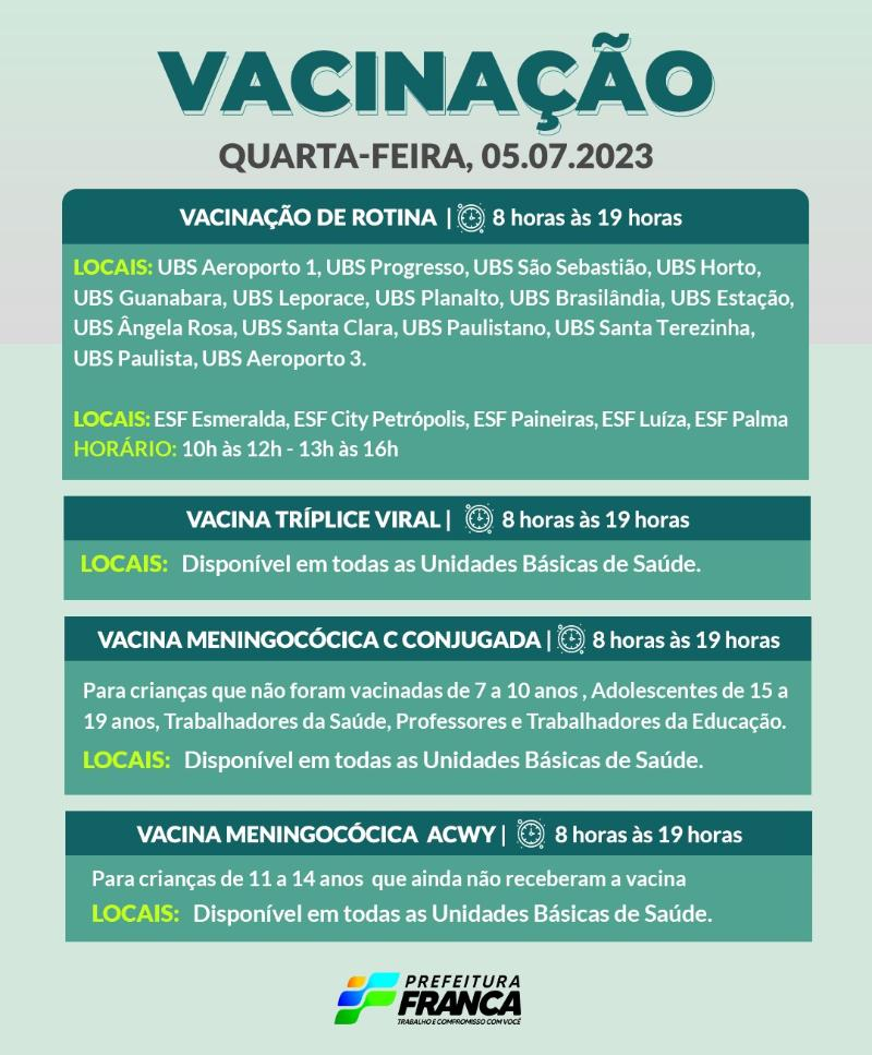 VACINAS DE ROTINA
