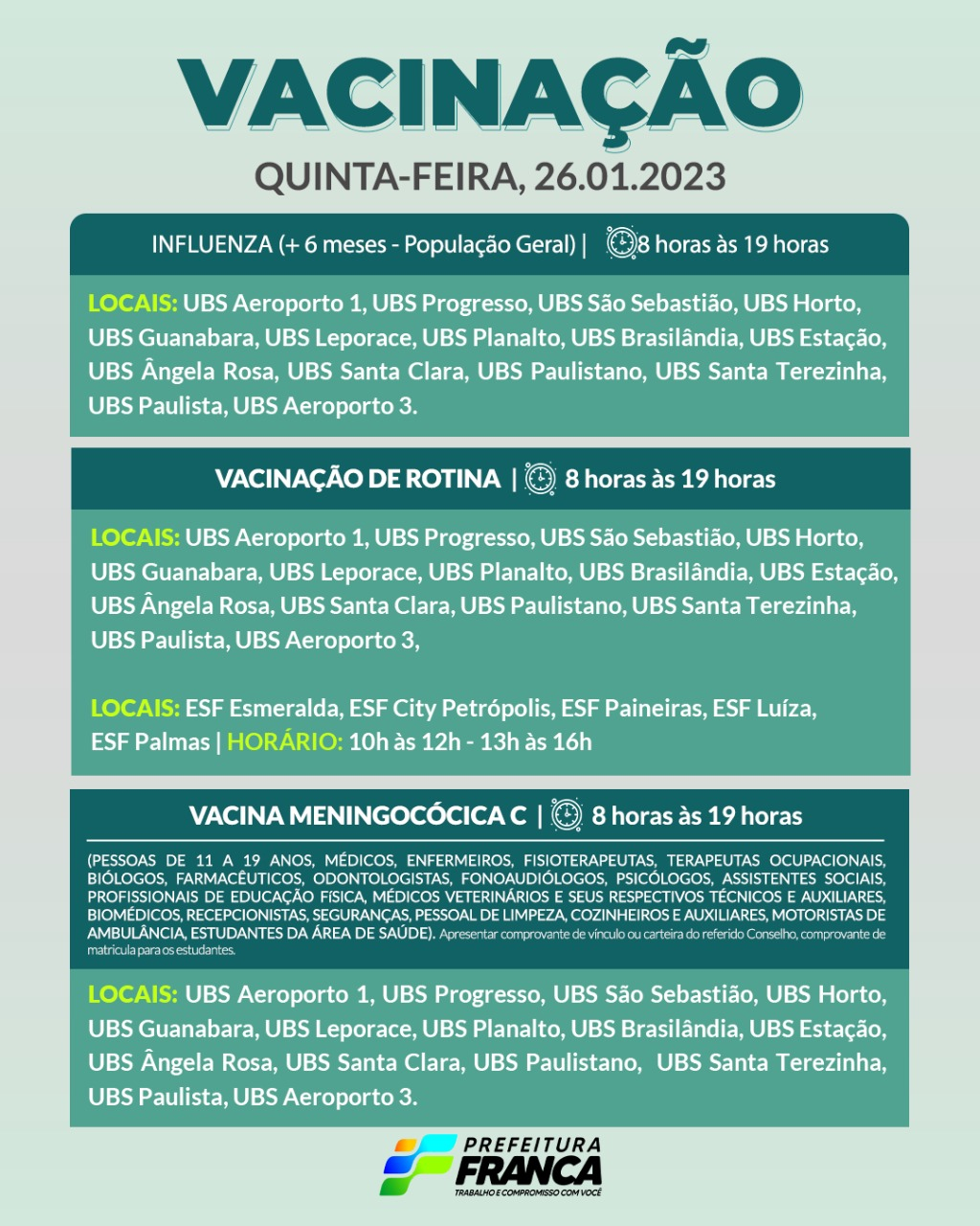 Vacinas de Rotina
