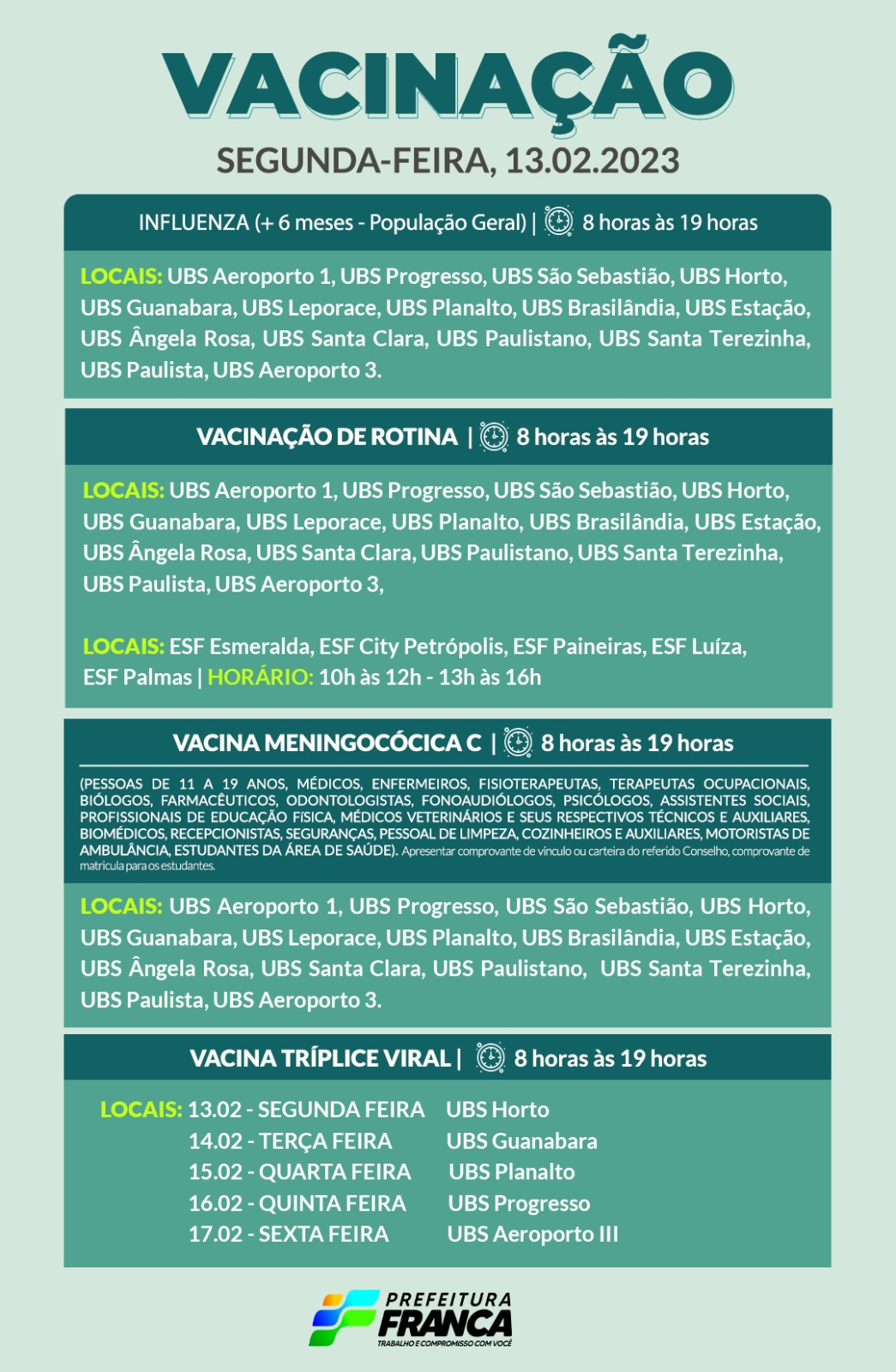Vacinas de Rotina
